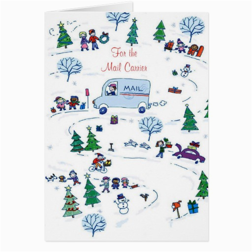 for the mail carrier greeting card zazzle