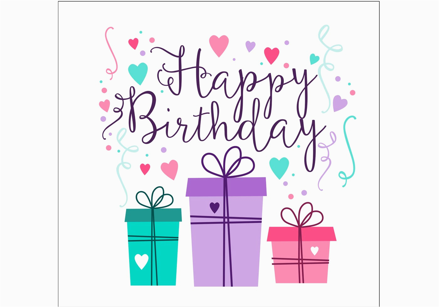 birthday card design download free vector art stock