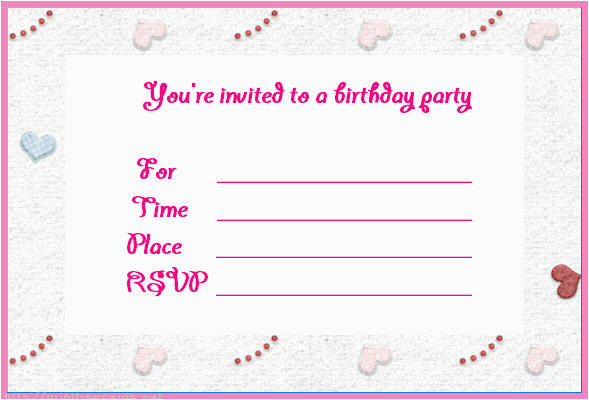 Free Printable Birthday Invitations Online Bagvania