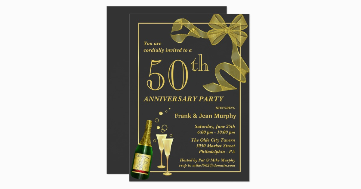 create your own 50th anniversary party invitations 161703392021903511