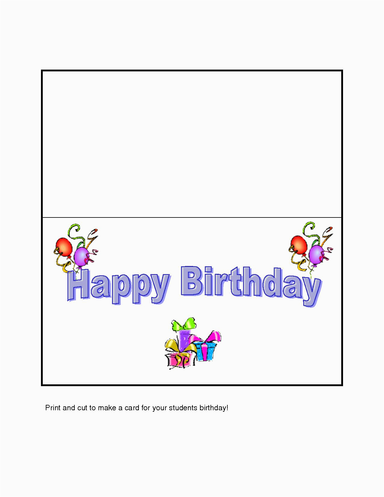 Design Your Own Free Printable Birthday Cards Printable Templates