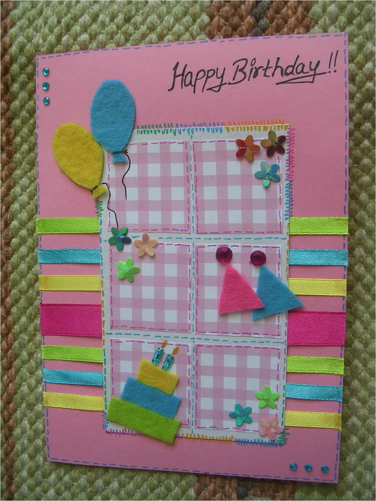 10 pretty and bright birthday cards that you can make yourself