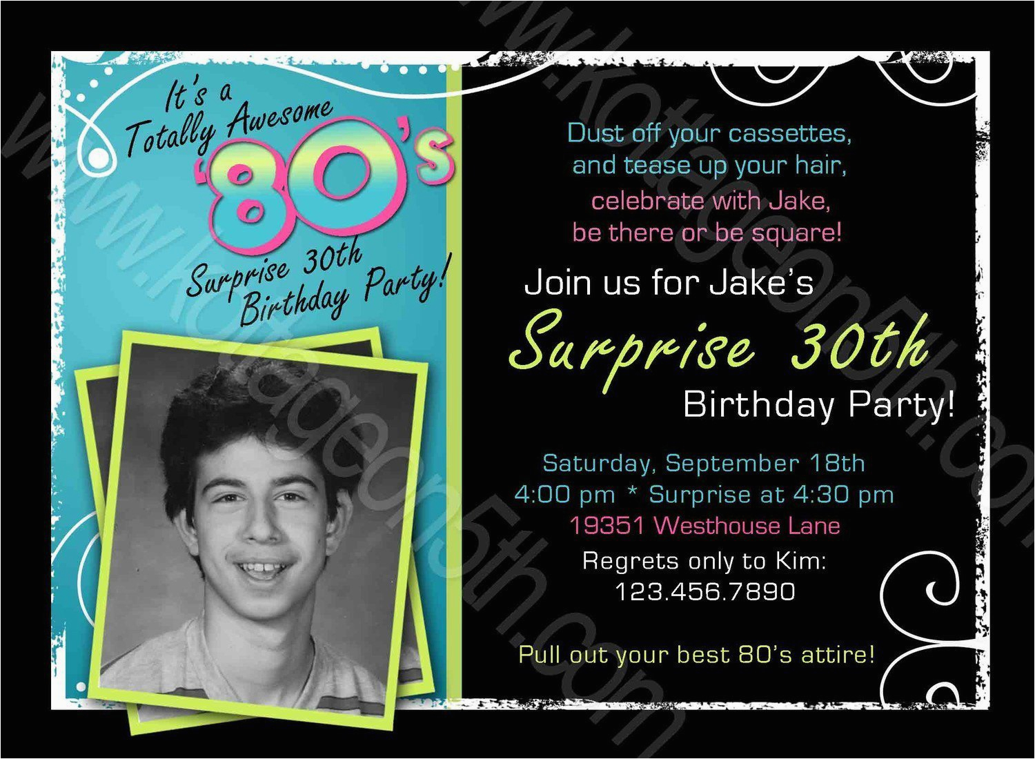 male 40th birthday invitations