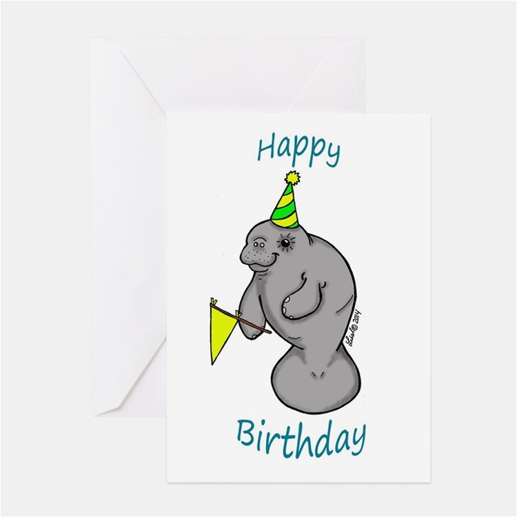 manatee greeting cards