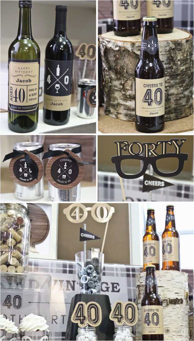 birthday party ideas for men cheers to 40 years milestone