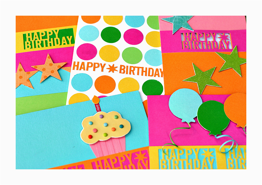 card martha stewart happy birthday punch card collection