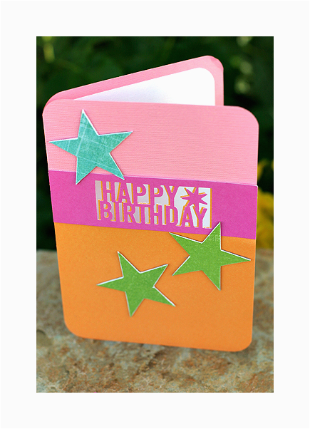 card martha stewart happy birthday punch star card