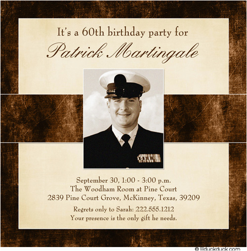 60th birthday invitations for men