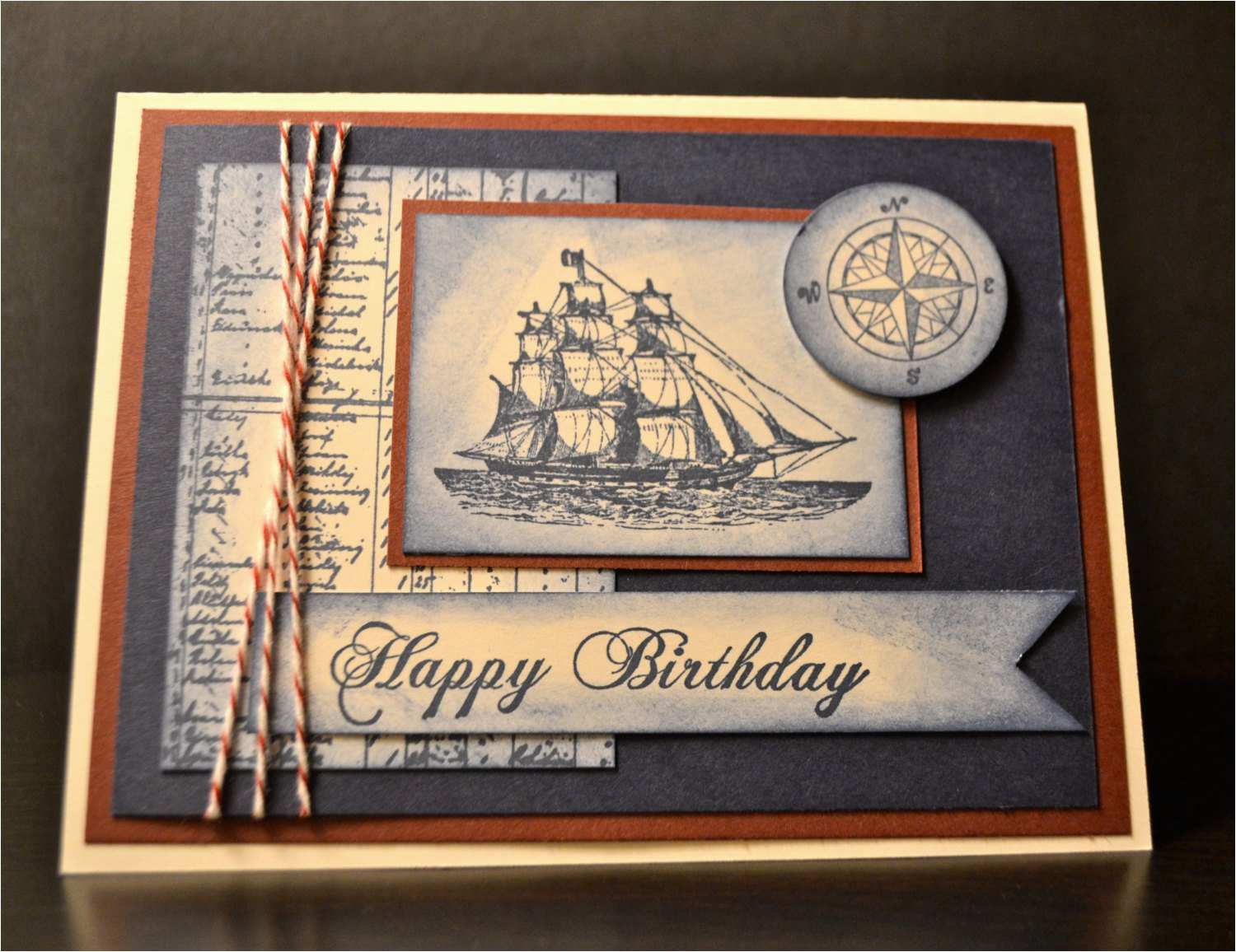 stampin up handmade card masculine