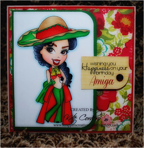 Mexican Birthday Greeting Cards Scrappers Creative Corner December 2012 