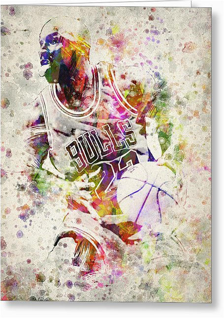 michael jordan greeting cards fine art america