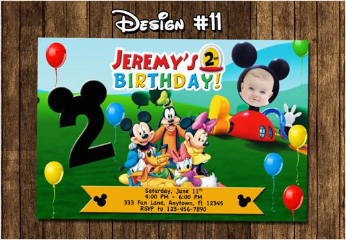 mickey mouse clubhouse birthday invitations