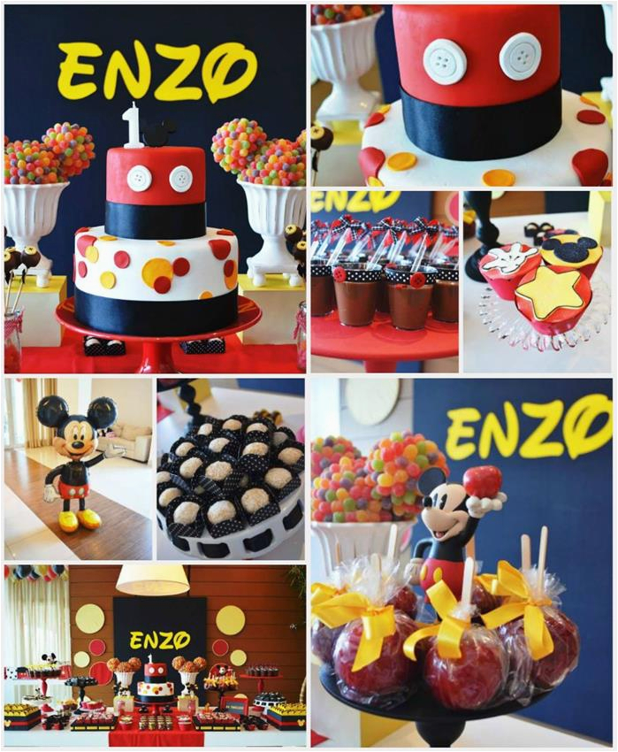 Mickey Mouse First Birthday Party Decorations Kara 39 S Party Ideas Mickey Mouse First Birthday Party