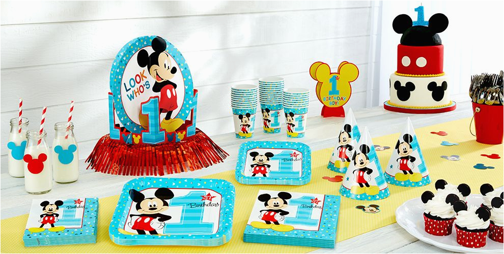 mickey mouse 1st birthday party supplies