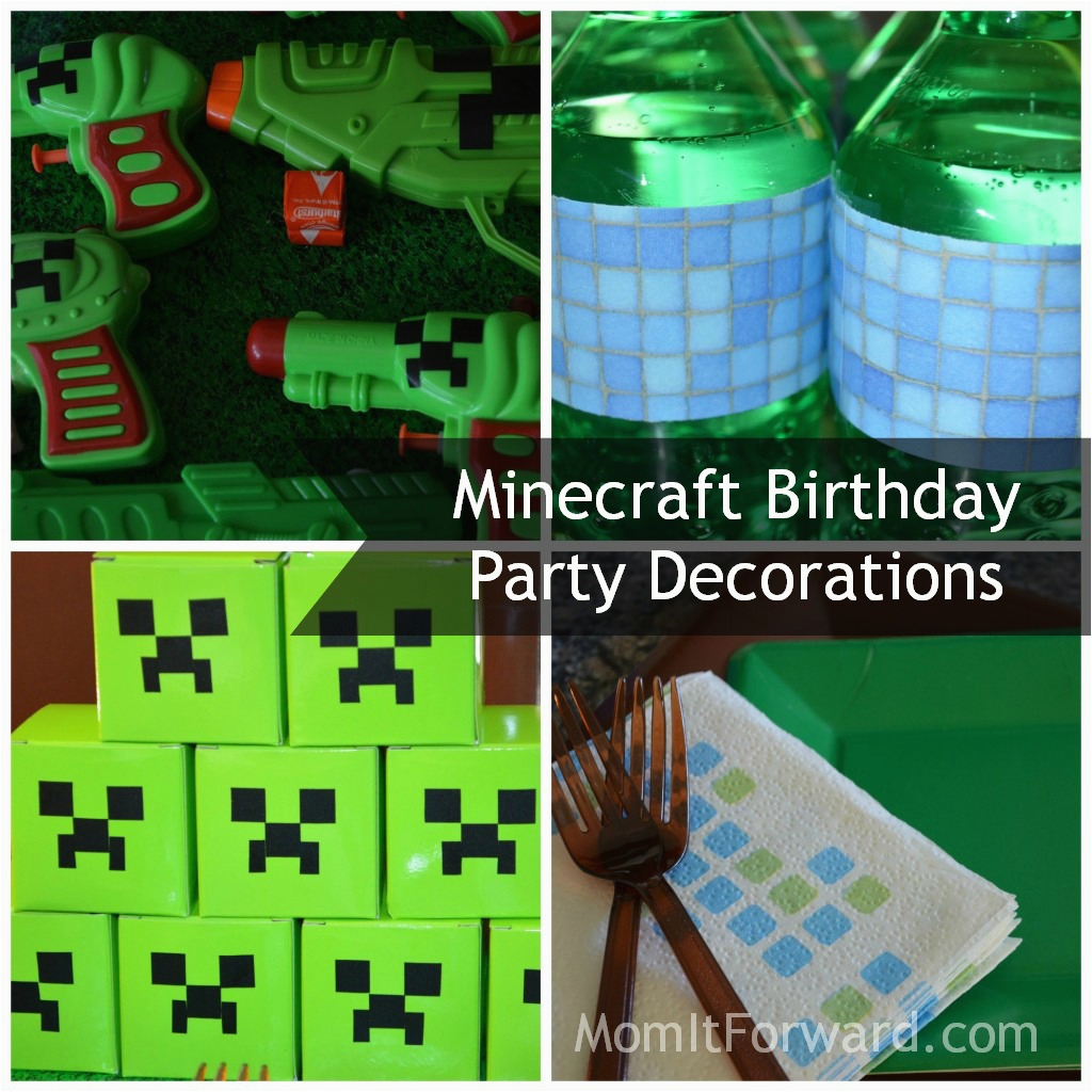 minecraft birthday party decorations