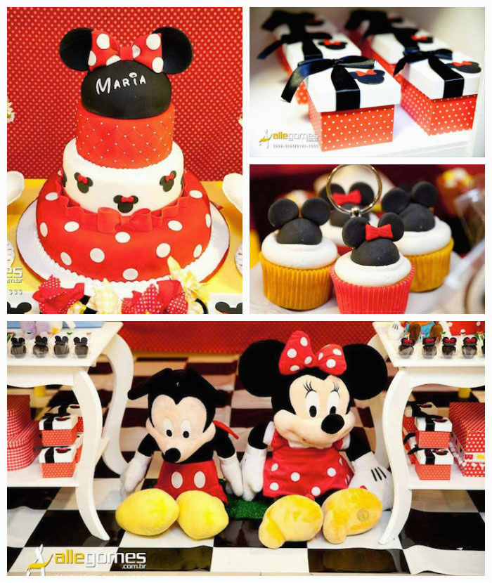 mickey minnie mouse themed birthday party