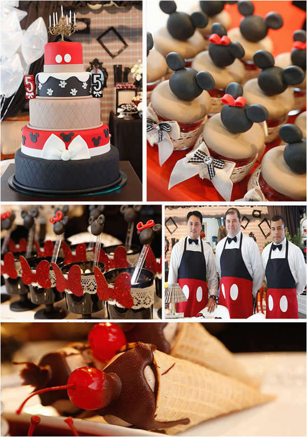 vintage mickey and minnie mouse party