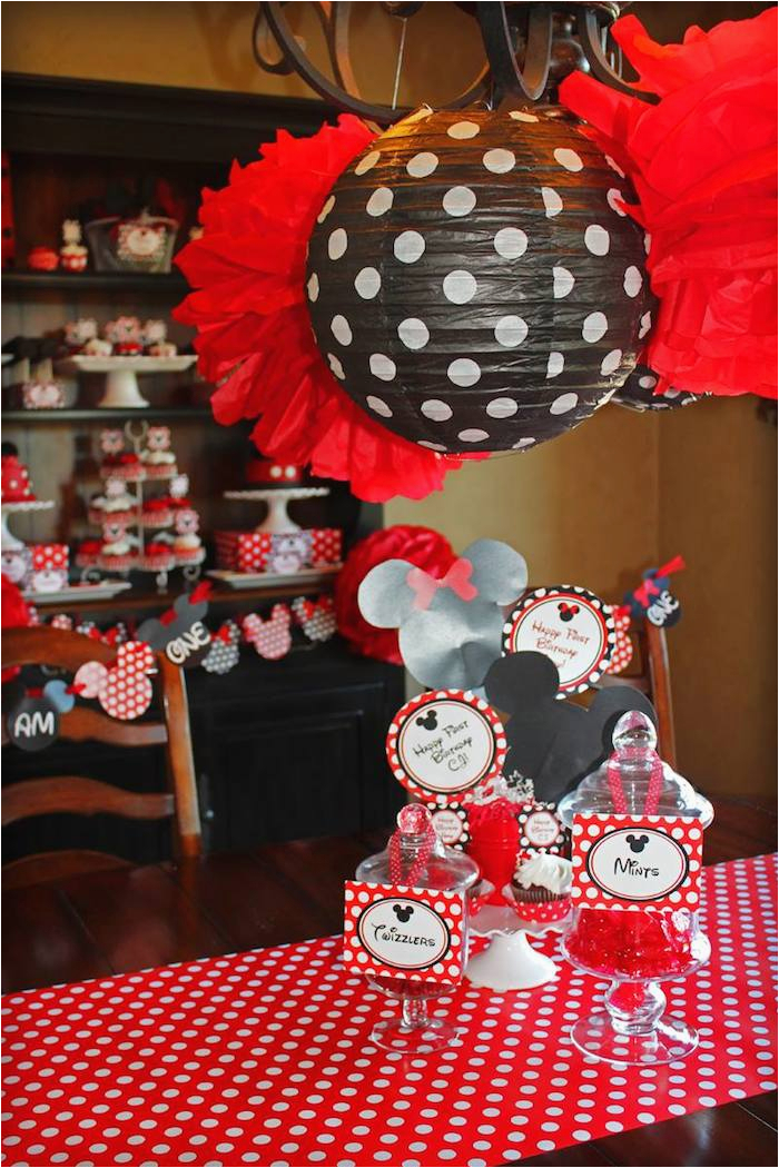 mickey minnie mouse themed 1st birthday party