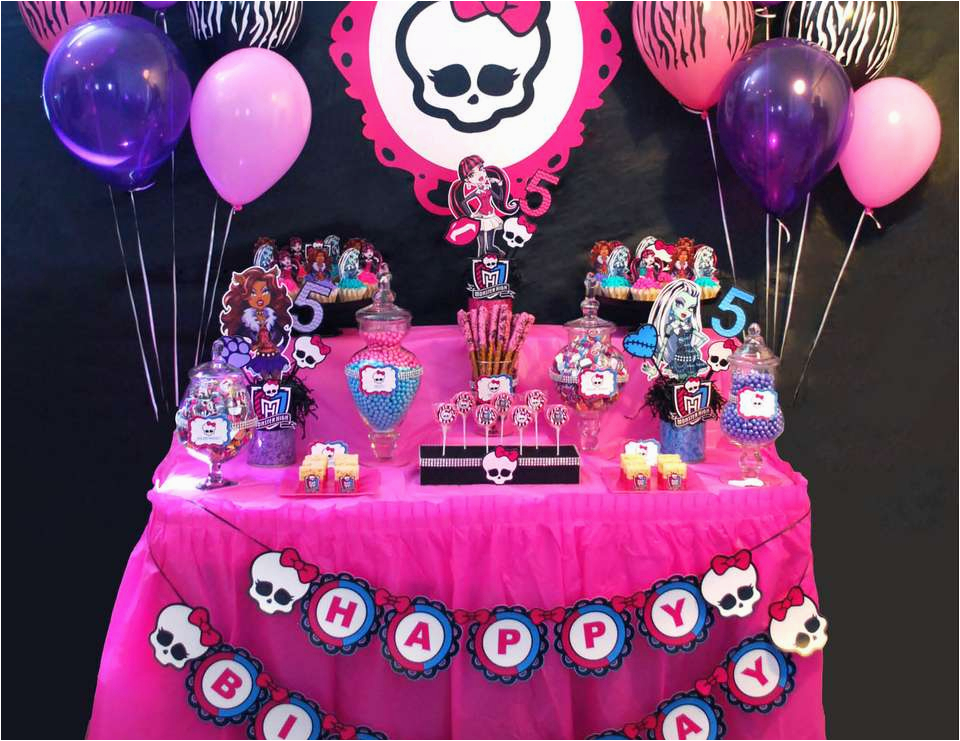 monster high birthday party activities