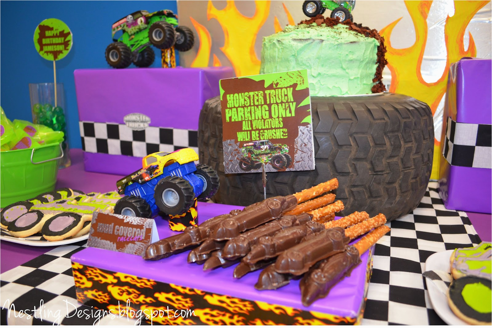 monster truck party reveal