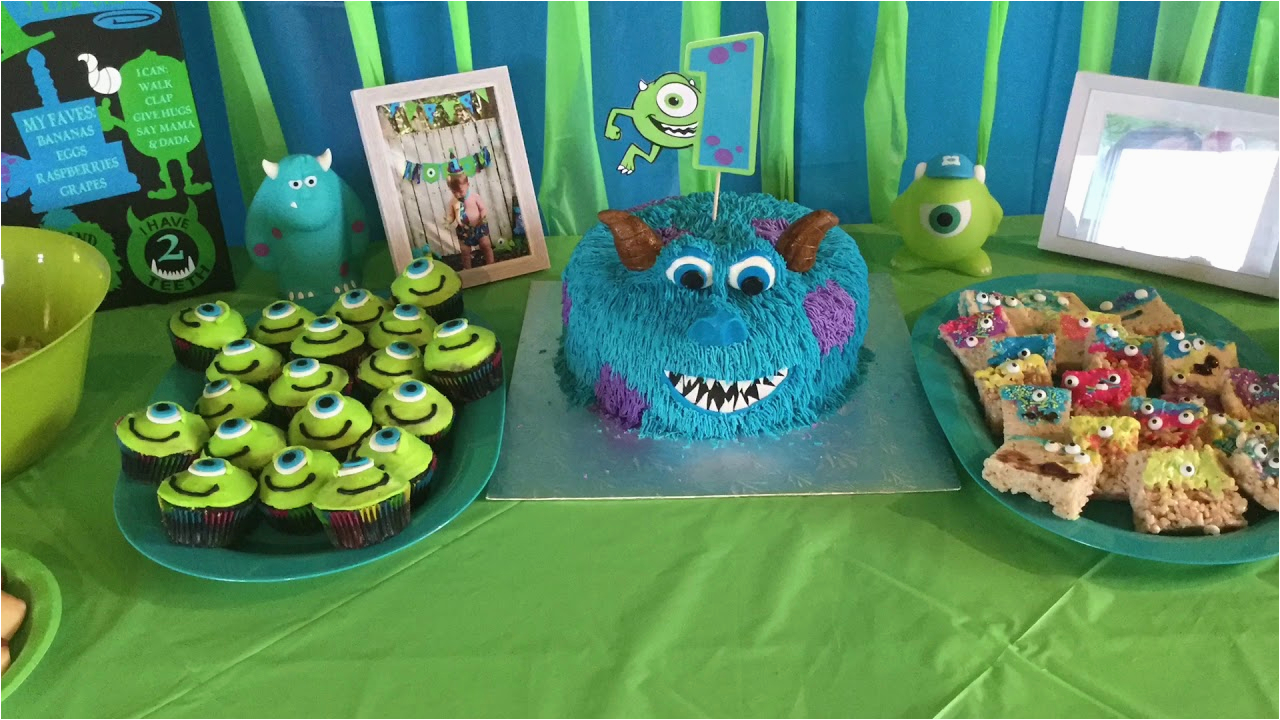 Monsters Inc 1st Birthday Decorations Monsters Inc themed 1st Birthday Party Diy Party