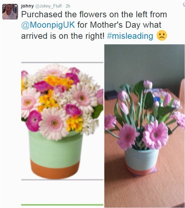 mother 39 s day disaster as interflora flower service and