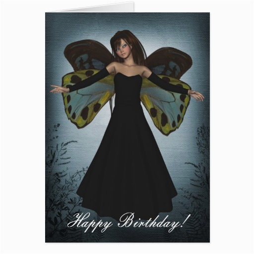 happy birthday dark angel grunge greeting cards 137112855444478679