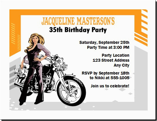 motorcycle birthday invitations ideas bagvania free