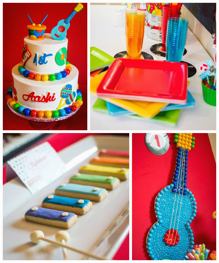 baby jam musical themed 1st birthday party