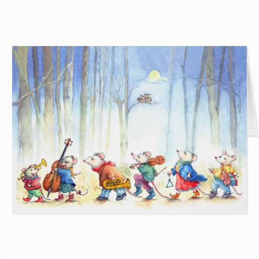mouse music band childrens greeting card 137115086321456808