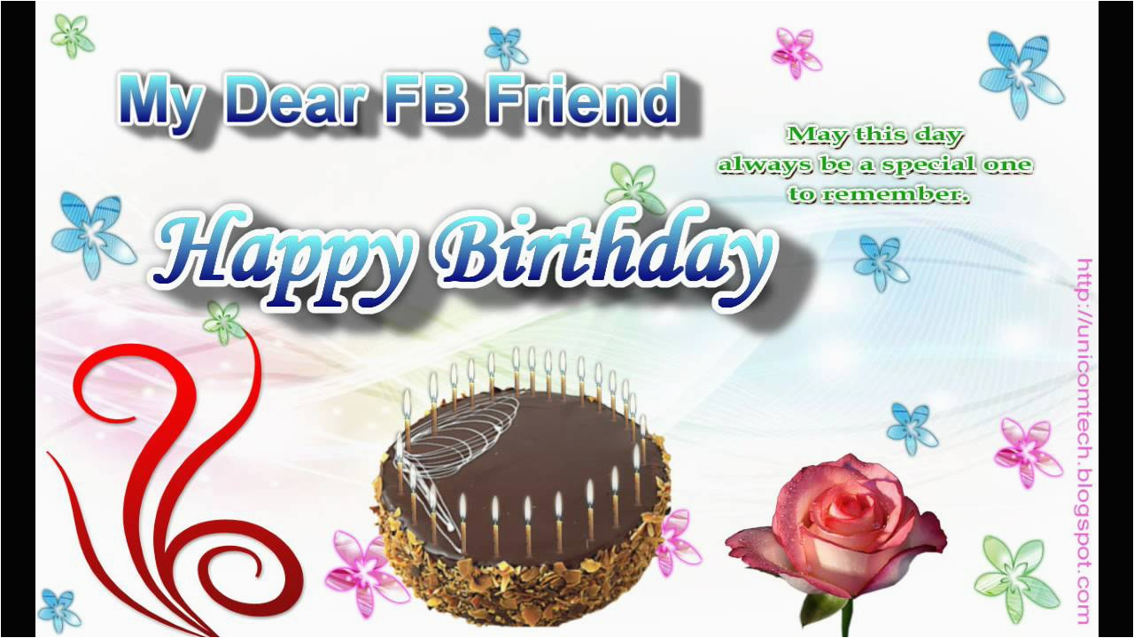 Musical Birthday Greeting Cards for Facebook Singing Birthday Cards for Facebook Card Design Ideas