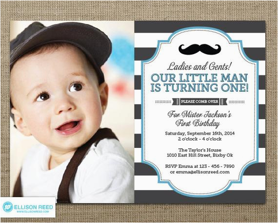 little man invitation mustache