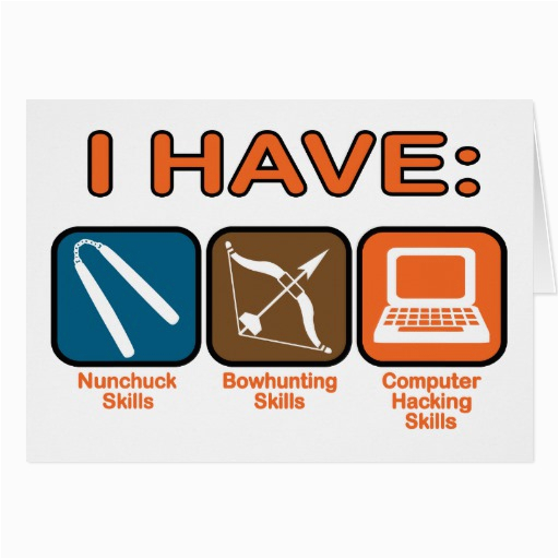 i have skills napoleon dynamite greeting card zazzle