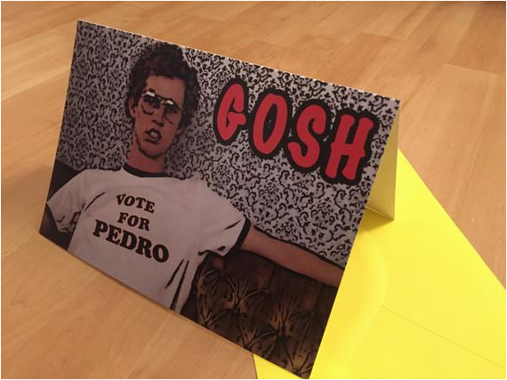 napoleon dynamite funny gosh greeting card