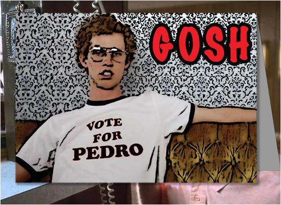 napoleon dynamite funny gosh greeting card