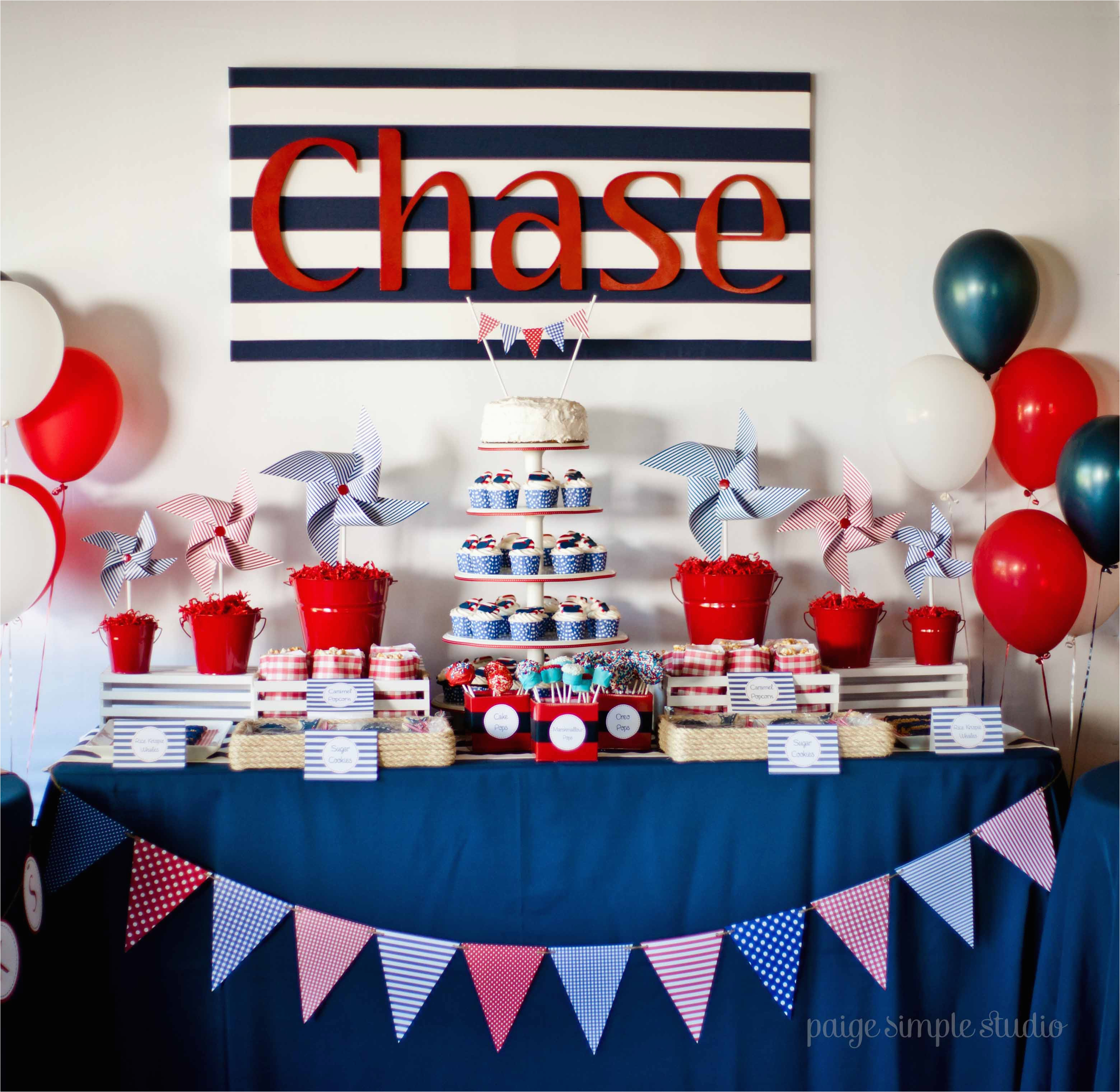 guest party boys nautical first birthday party
