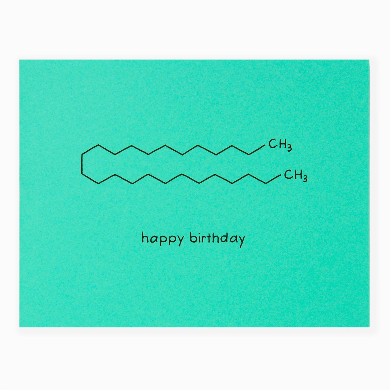 chemistry nerd birthday card happy