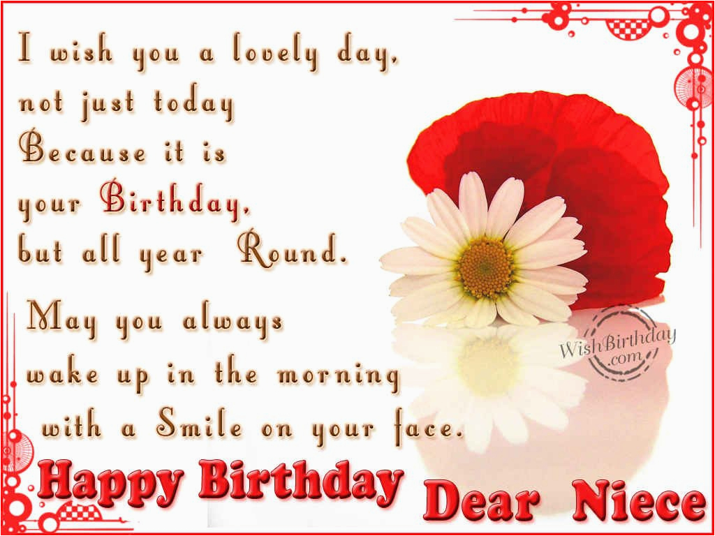 niece birthday card for a special niece happy birthday to you with ...