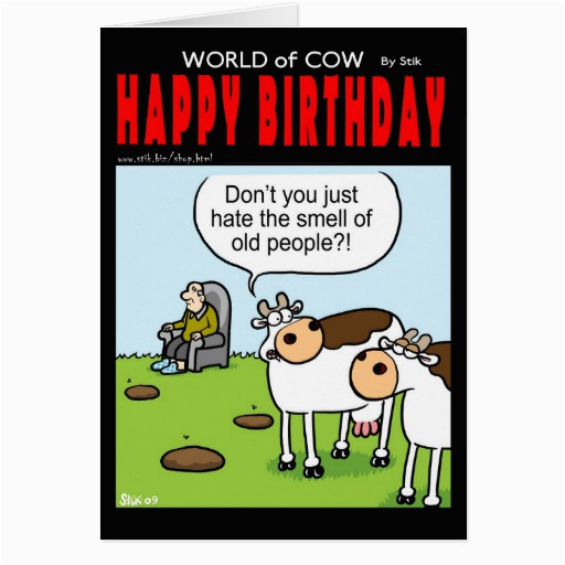 world of cow birthday card old people 137350739476517651