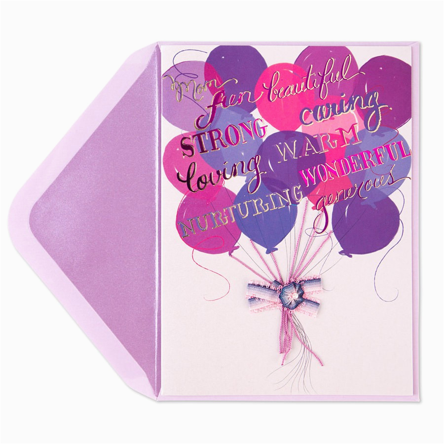 bunch of balloons birthday card for mom birthday cards