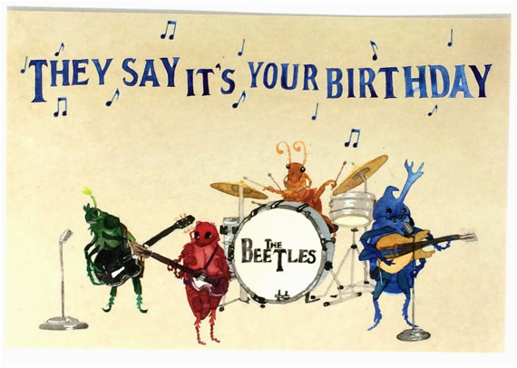 beatles happy birthday postcards beetles bday musical oldies