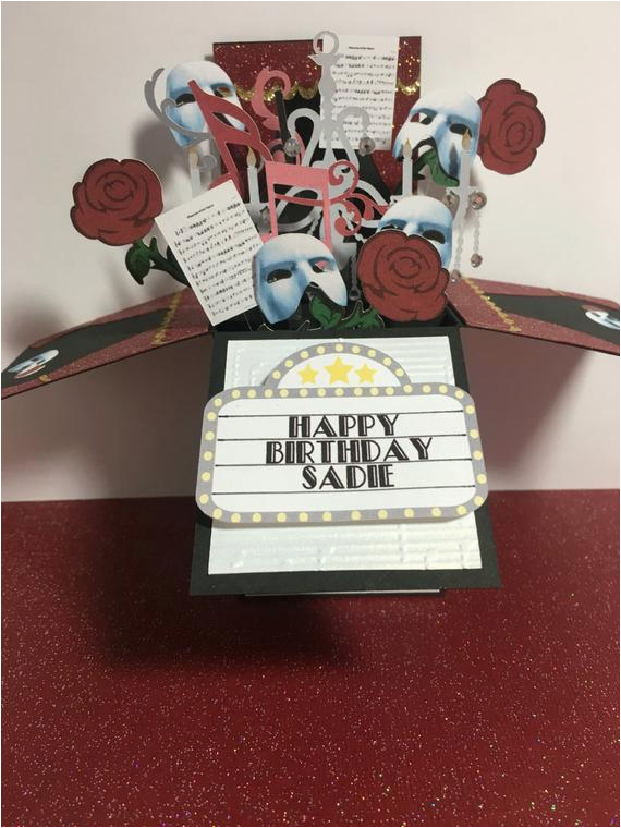 phantom of the opera birthday card box card