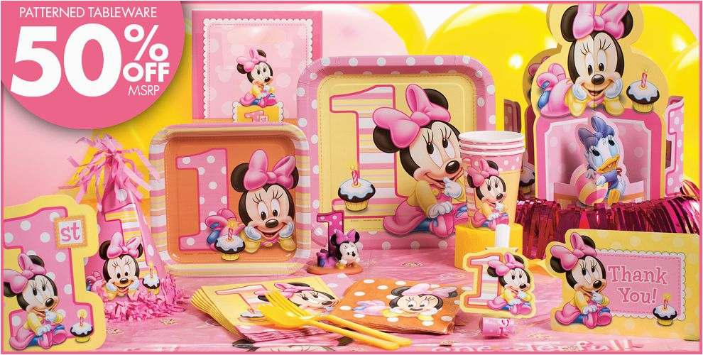 minnie mouse 1st birthday party supplies do