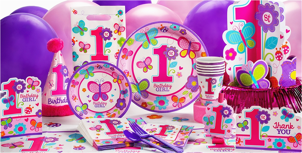 Party City Girl Birthday Decorations Sweet Girl 1st Birthday Party Supplies 1st Birthday