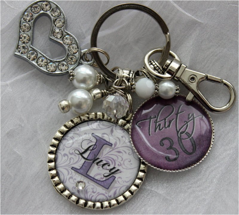 30th birthday gift for her key chain personalized name nana