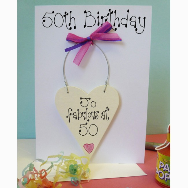 personalised 50th birthday card