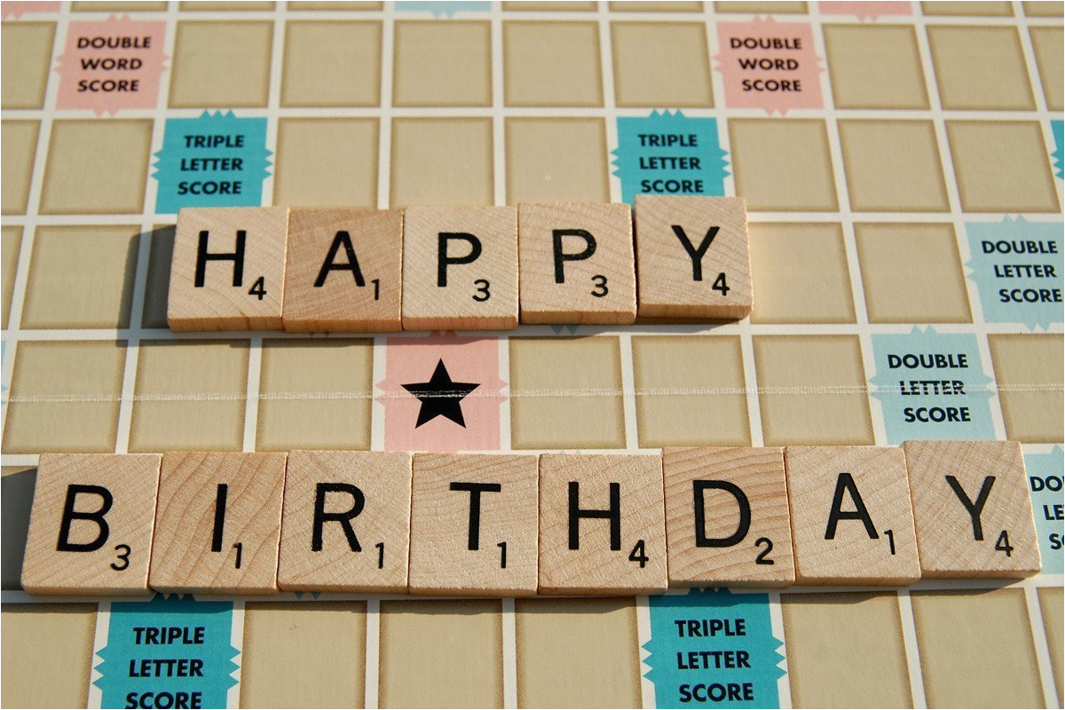 scrabble happy birthday card by tagliatela on etsy