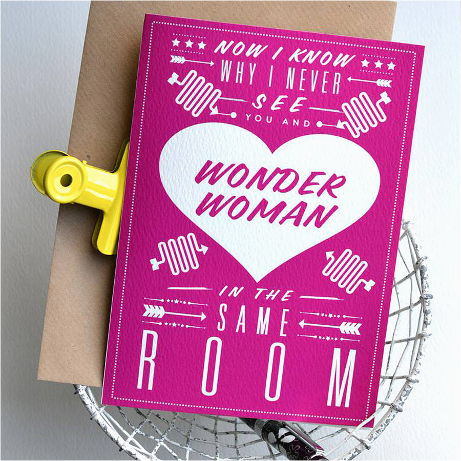 personalised 39 wonder woman 39 birthday card by rock the