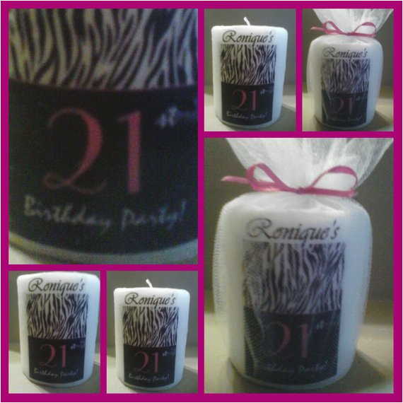 personalized 21st birthday favors 21st by sassycandlefavors