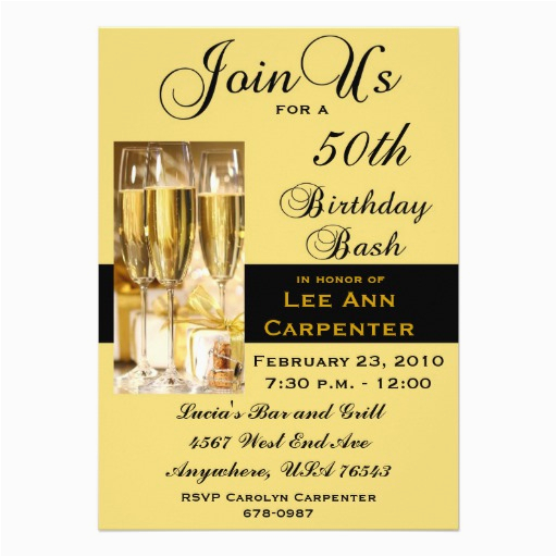 personalized 50th birthday party invitation 161614025753429437